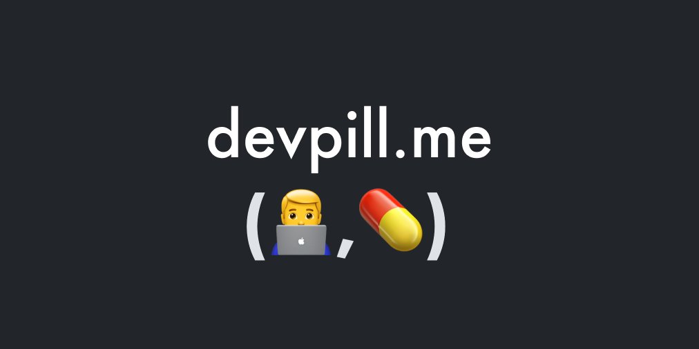 dcbuilder's tweet card. devpill.me is a public good blockchain development guide aimed at becoming the go-to learning resource aggregator for web3 development.