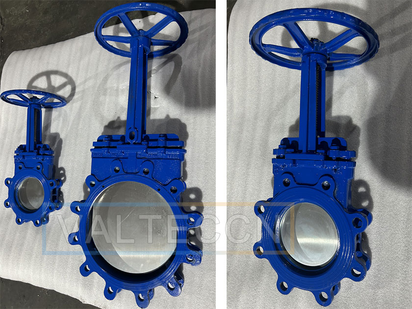 valteccn's tweet card. Lug Type Knife Gate Valves delivered to Chile pulp and paper project, featuring durable design, reliable sealing, and suitability for mining, chemical, and wastewater industries.