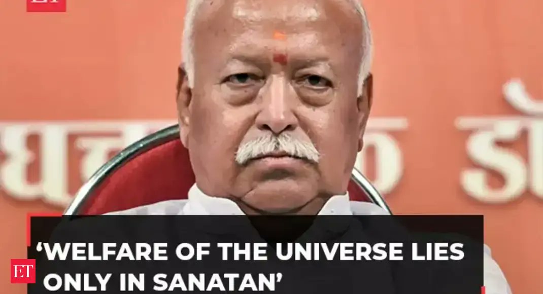 inside_rss's tweet card. RSS chief Mohan Bhagwat, as the chief guest at the inauguration of the three-day divine spiritual festival that started at Harihar Ashram in Kankhal, said that we are wishing for the welfare of the...