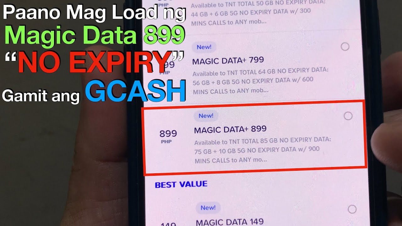richard_alona's tweet card. Paano Mag Load ng Magic Data 899 "NO EXPIRY" gamit ang GCASH