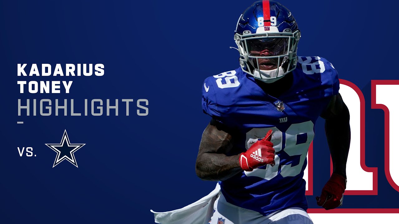 monkfish_ff's tweet card. Every Kadarius Toney Catch from 189-Yd Game | NFL 2021 Highlights