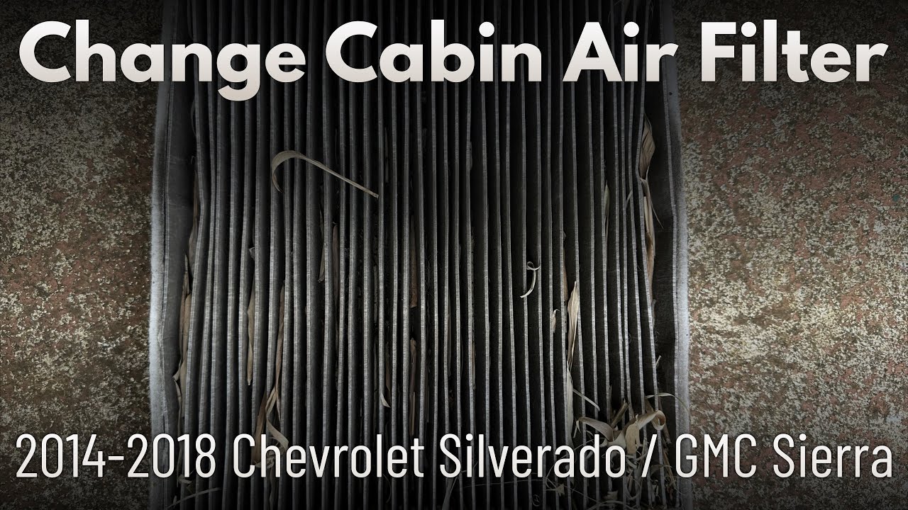 TryAdaptLearn's tweet card. Change Cabin Air Filter 2014-2018 Chevrolet Silverado / GMC Sierra