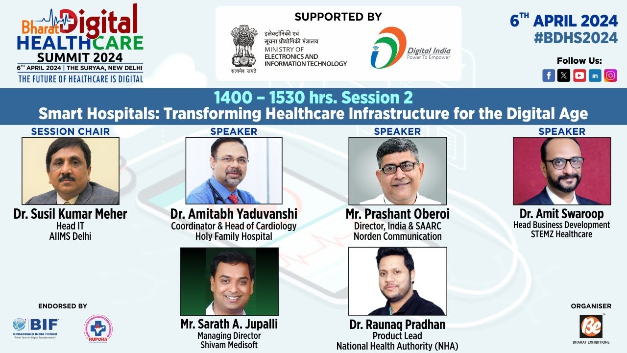 be_exhibitions's tweet card. #BharatDigitalHealthCareSummit2024: Session 2: Technical Session