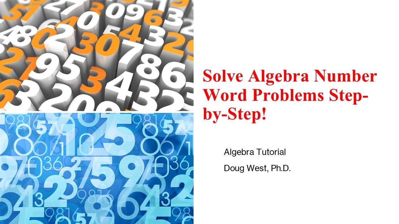 DCoins's tweet card. Solve Algebra Number Word Problems Step-by-Step!