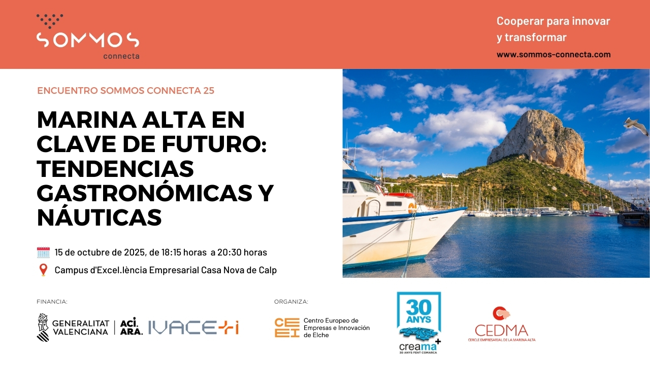 emprenemjunts's tweet card. Encuentro Sommos Connecta 2025 El programa Sommos Connecta reúne un conjunto de actividades de fomento de la innovación colaborativa entre empresas, utilizando el potencial de las sinergias que se...
