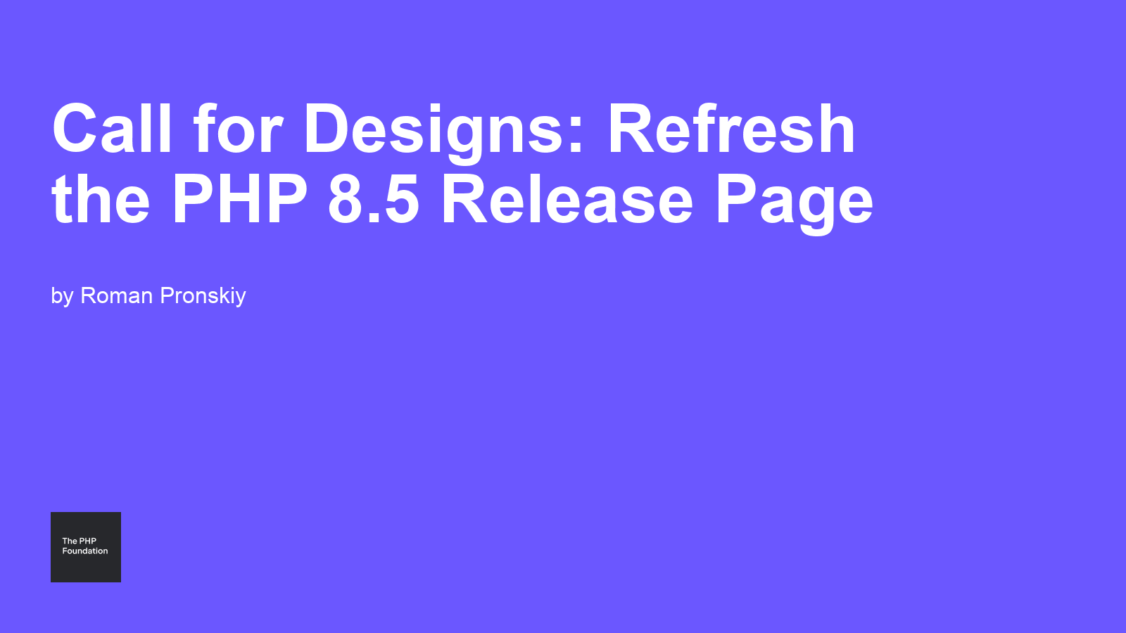 ThePHPF's tweet card. The PHP Foundation — Supporting, Advancing, and Developing the PHP Language