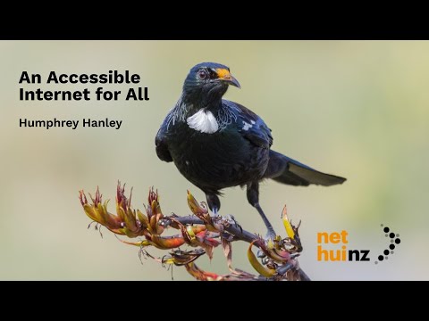 soundasleep's tweet card. NetHui 2020: An Accessible Internet for All (Humphrey Hanley)