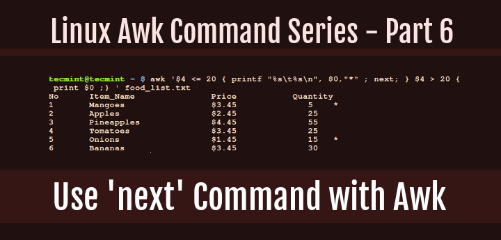 igor_os777's tweet card. In this article, we’ll explore how the `next` command in `awk` skips remaining patterns and moves to the next input line.