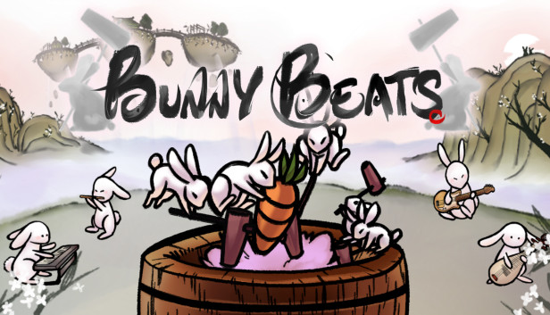 StudioTapioca's tweet card. Bunny Beats is a fast-paced rhythm learning game with procedurally generated rhythms. Each bunny swings its mochi hammer with a distinct rhythm; master the rhythms on the fly to make the best mochi...