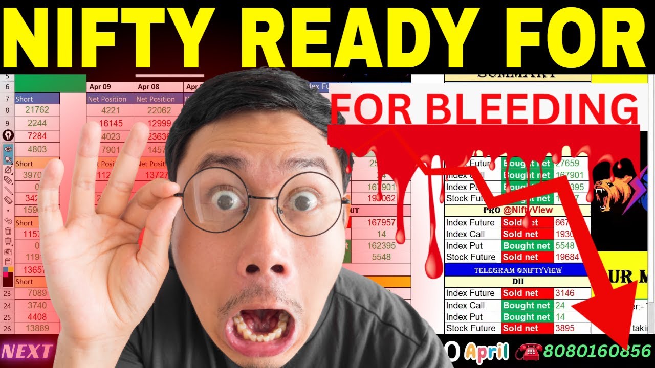 Niftyview_'s tweet card. FII DII Data Analysis For Tomorrow 10th April 🔥 FII F&O Data...