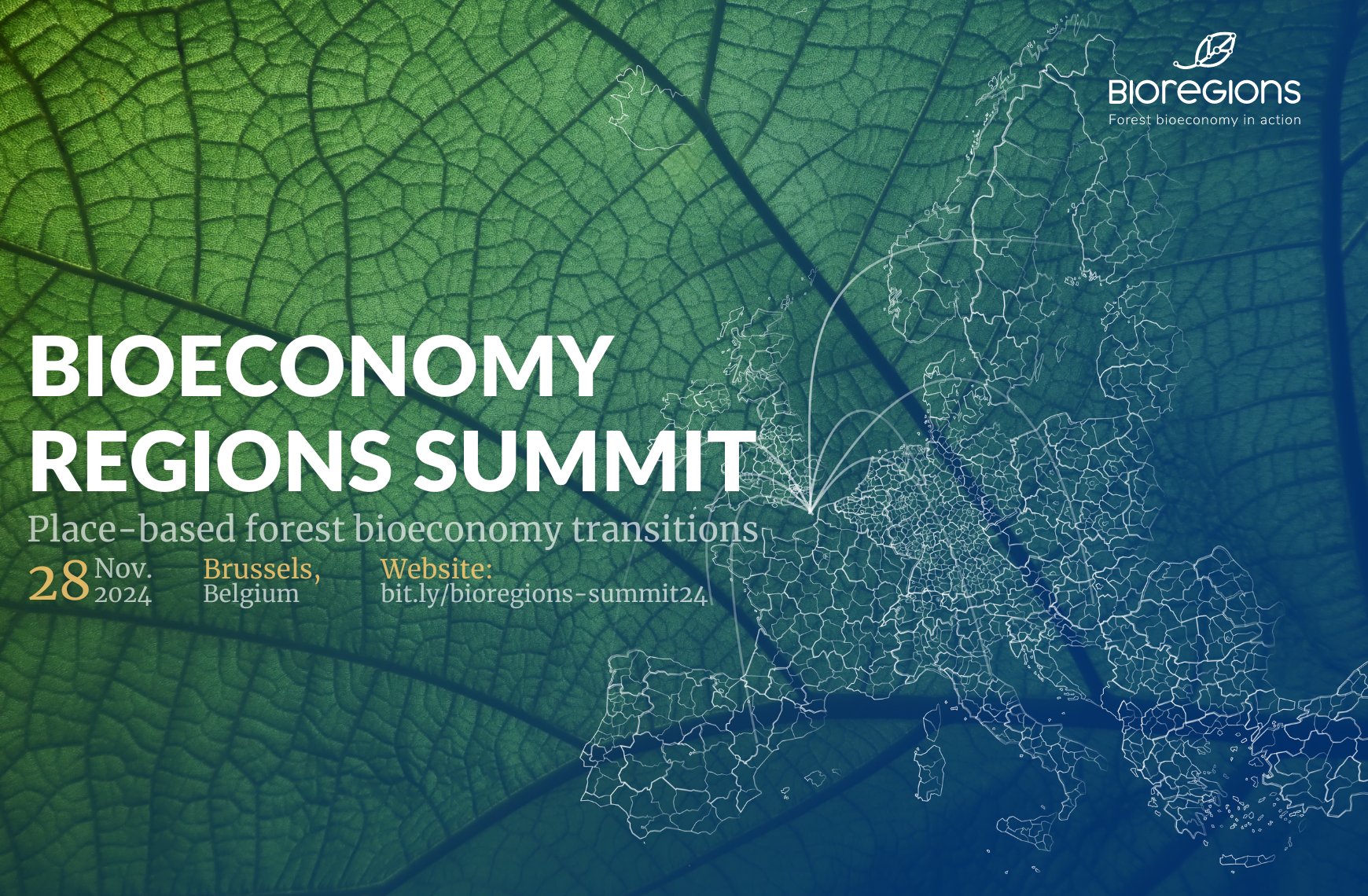 RIBES_project's tweet card. Join us on 28 November 2024 for the Bioeconomy Regions Summit in person in Brussels, Belgium.