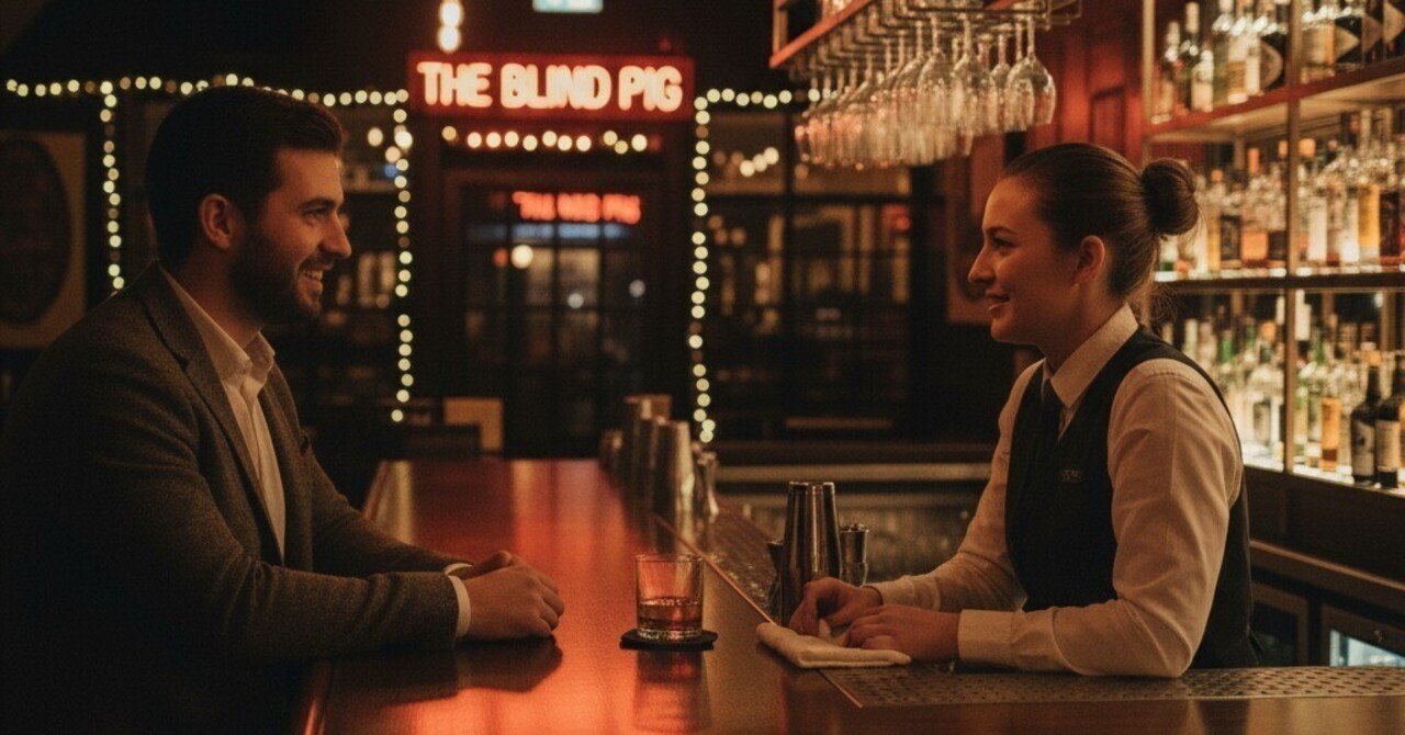 DA20251010's tweet card. 前回記事からの続き ​序章：「論理的な人間」が、最も非論理的な欲求を持つ理由。 ​私は、冷徹な論理的思考を追求する中で、「感情的な承認」という、最も非論理的な欲求を持つ自分を発見した。そして、その欲求を満たすためにバーテンダーとの会話に安堵を見出した。 ​しかし、その安堵は「サービスという名の偽り」。金銭的対価が介在する以上、それは本質的な共感ではあり得えない。 ​だが、この「偽り」を論理的...