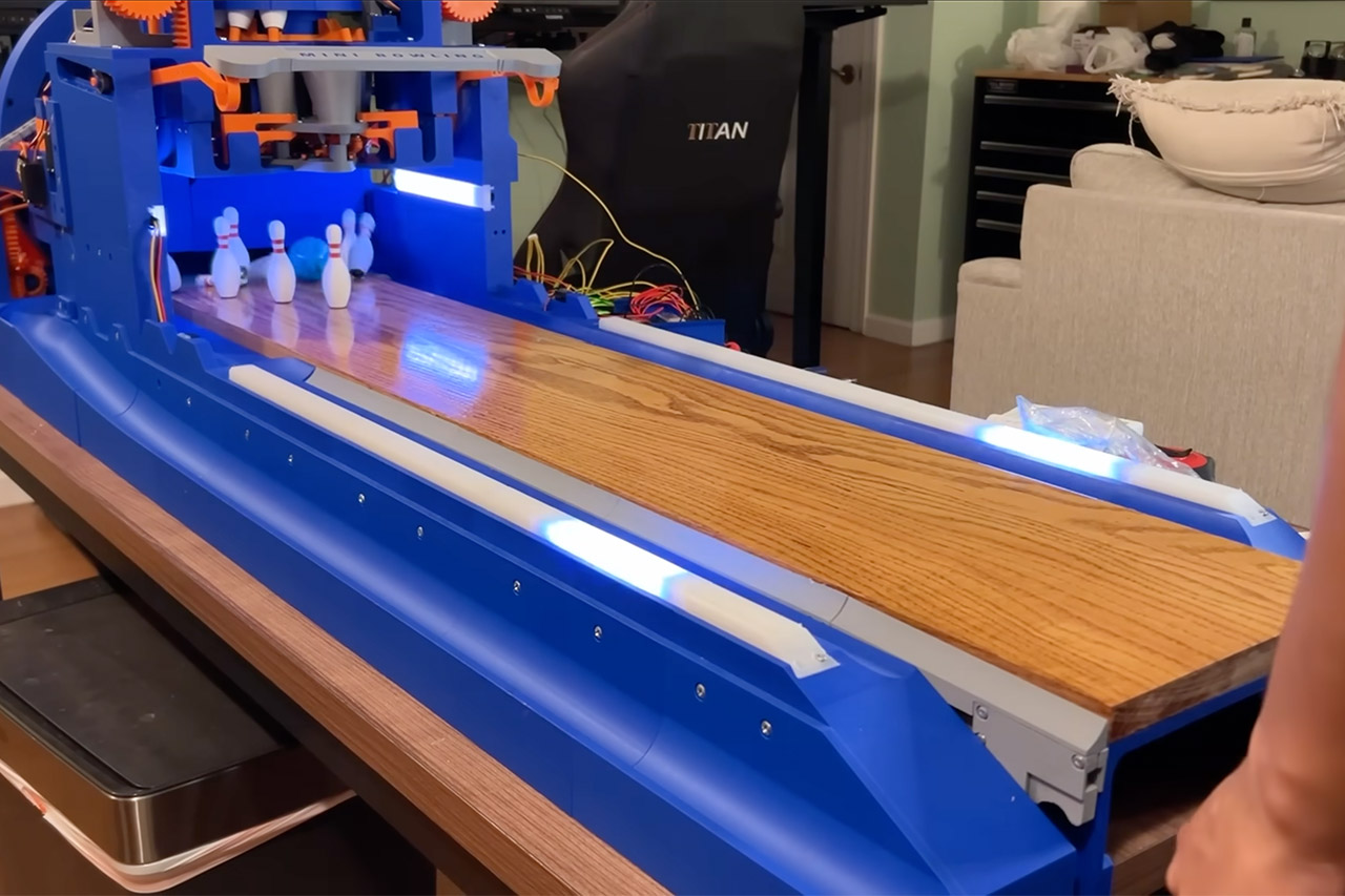 techeblog's tweet card. Danny Lum spent more than a year attempting to make a completely insane idea into reality. He had an idea for a mini bowling lane that he could simply set up on his kitchen table, with just as many...