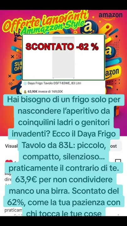 _offerte_amazon's tweet card. #frigoportatile #cucinaminimal #risparmiointelligente #freddoalposto...