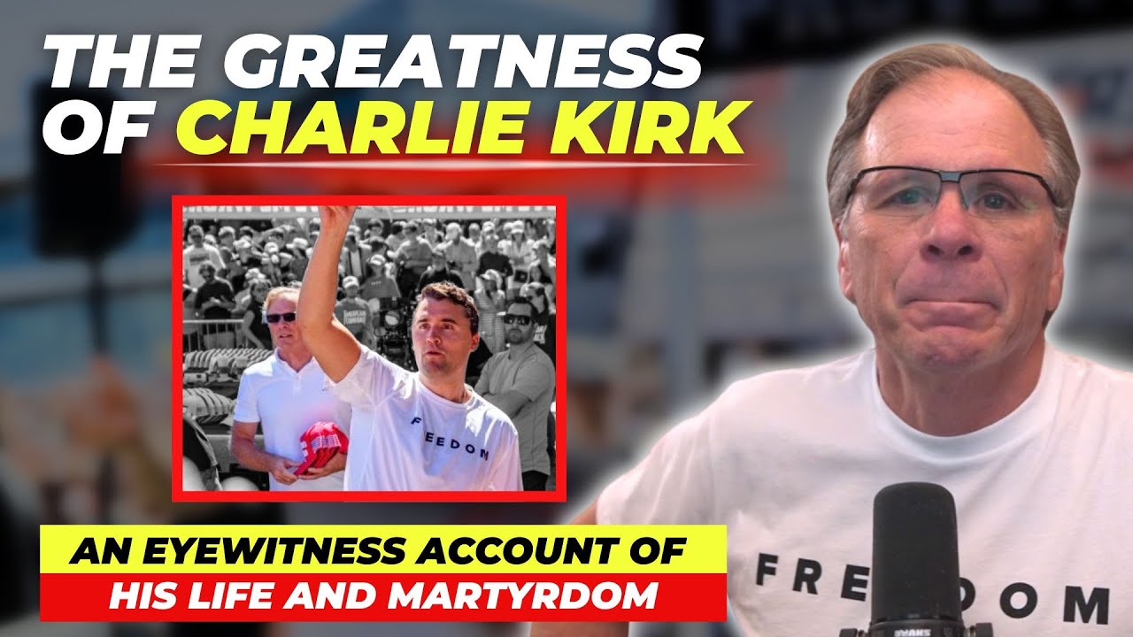 redeemedSinner_'s tweet card. The Greatness of Charlie Kirk: An Eyewitness Account of His Life and...