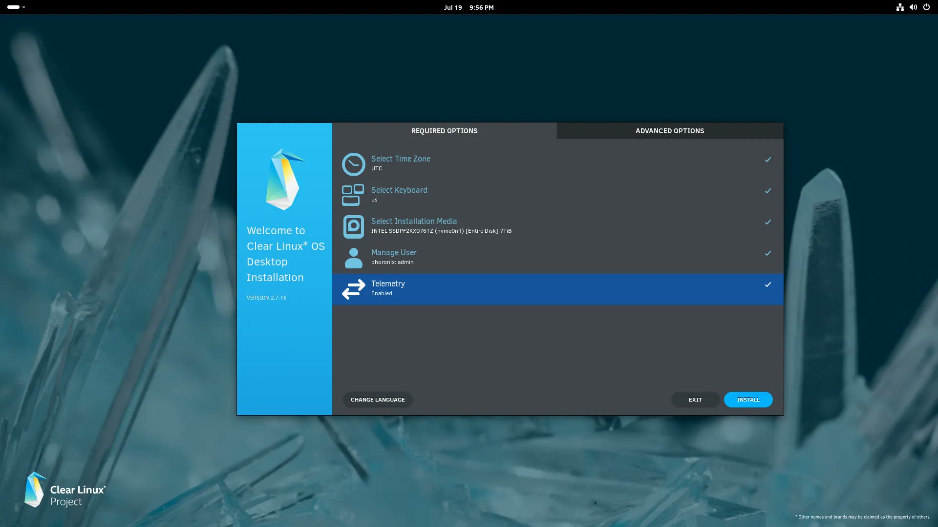 phoronix's tweet card. Last week Friday the unfortunate news came down that Intel was discontinuing their Clear Linux project effective immediately.