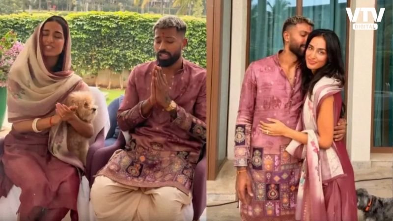 VtvGujarati's tweet card. હાર્દિક પંડ્યા અને તેની ગર્લફ્રેન્ડ માહિકા શર્માના ફોટા સોશિયલ મીડિયા પર વાયરલ થઈ રહ્યા છે. આ દરમિયાન, તેમની સગાઈની અફવાઓ પણ ફેલાઈ છે.