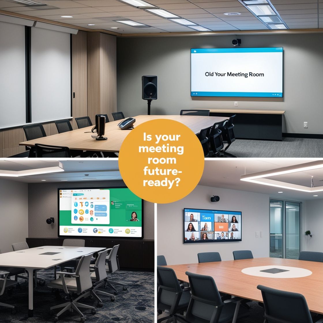 prasadnanda2022's tweet card. 🚀 Is your meeting room ready for the hybrid era?  In today’s workplace, collaboration doesn’t just happen across the table — it happens across cities and continents. Traditional meeting rooms often...