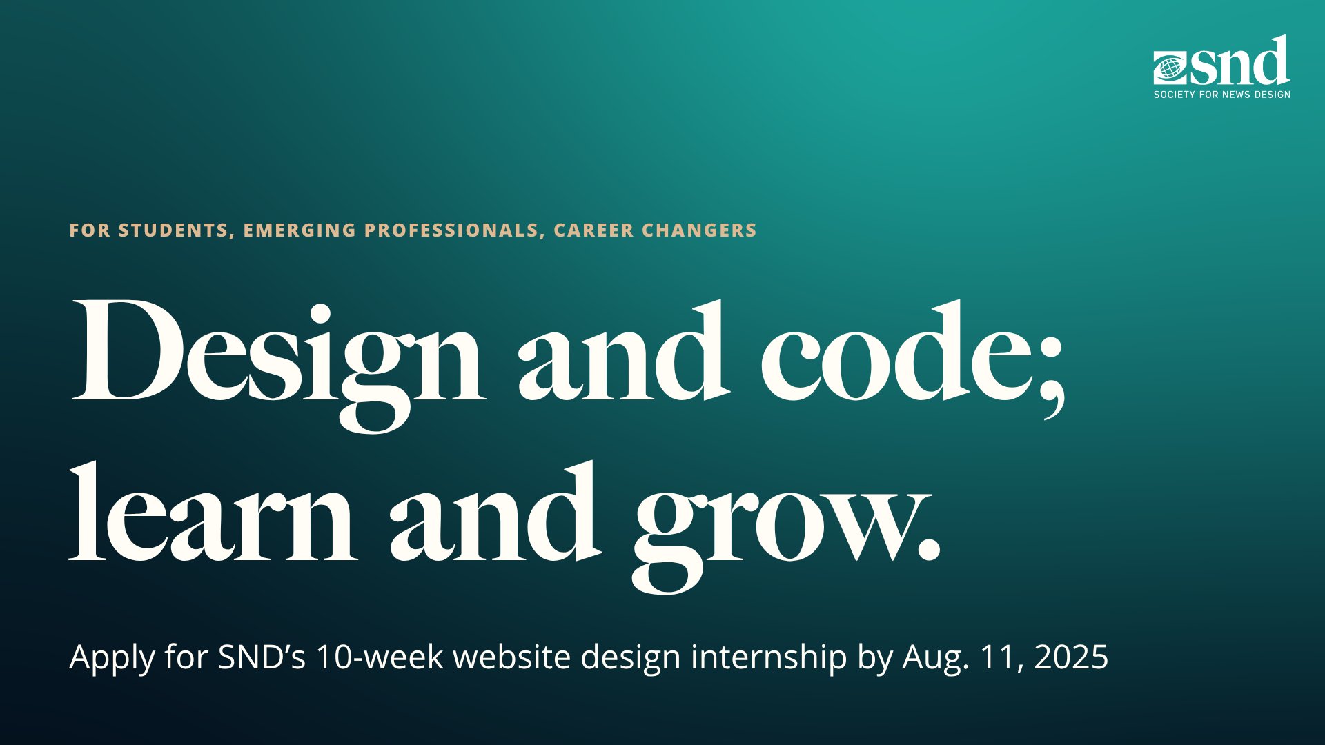 alexkfong's tweet card. SND is seeking a Website Design Intern to join our team and work on a comprehensive website development project. This internship will provide hands-on experience in various stages of website develo...