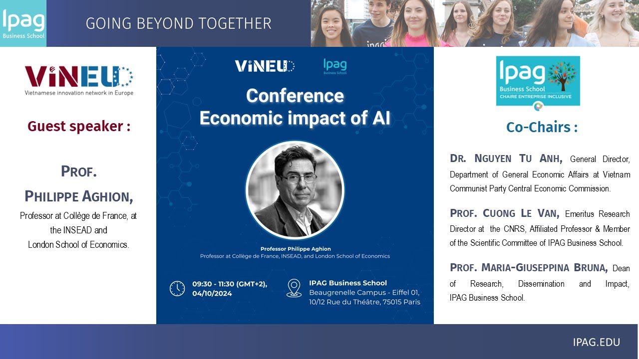MgiBruna's tweet card. Conference Economic Impact of AI