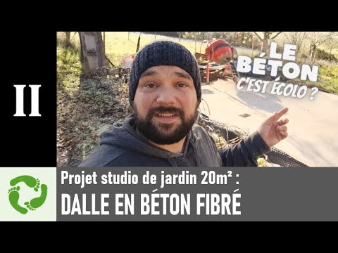 ObjectifZero's tweet card. EP2 : Coulage de la dalle en béton fibré ! (sans ferraillage) Projet...
