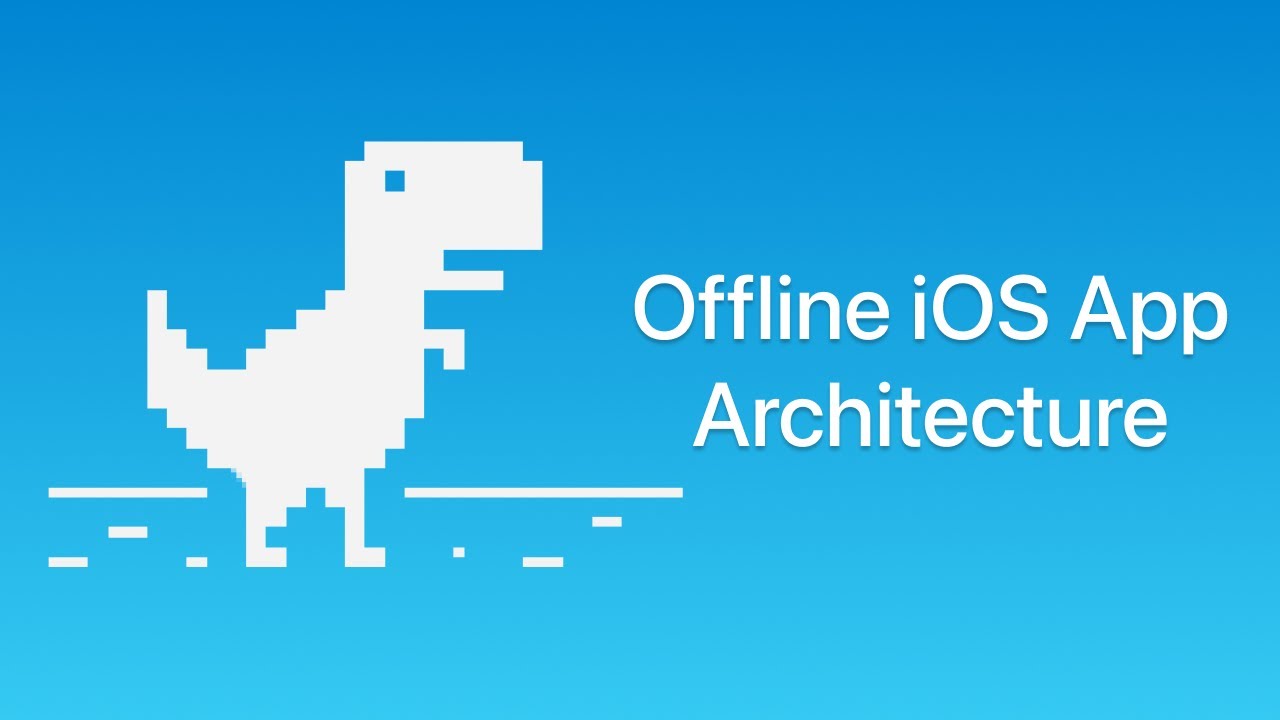 InsideiOSDev's tweet card. Offline iOS App Architecture