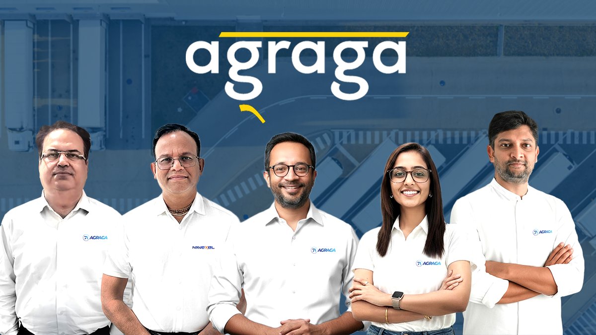 entrackr's tweet card. Digital freight forwarder Agraga has raised Rs 100 crore (around $12 million) in its pre-Series B round led by Bajaj Finserv Group, with participation from existing investor. News