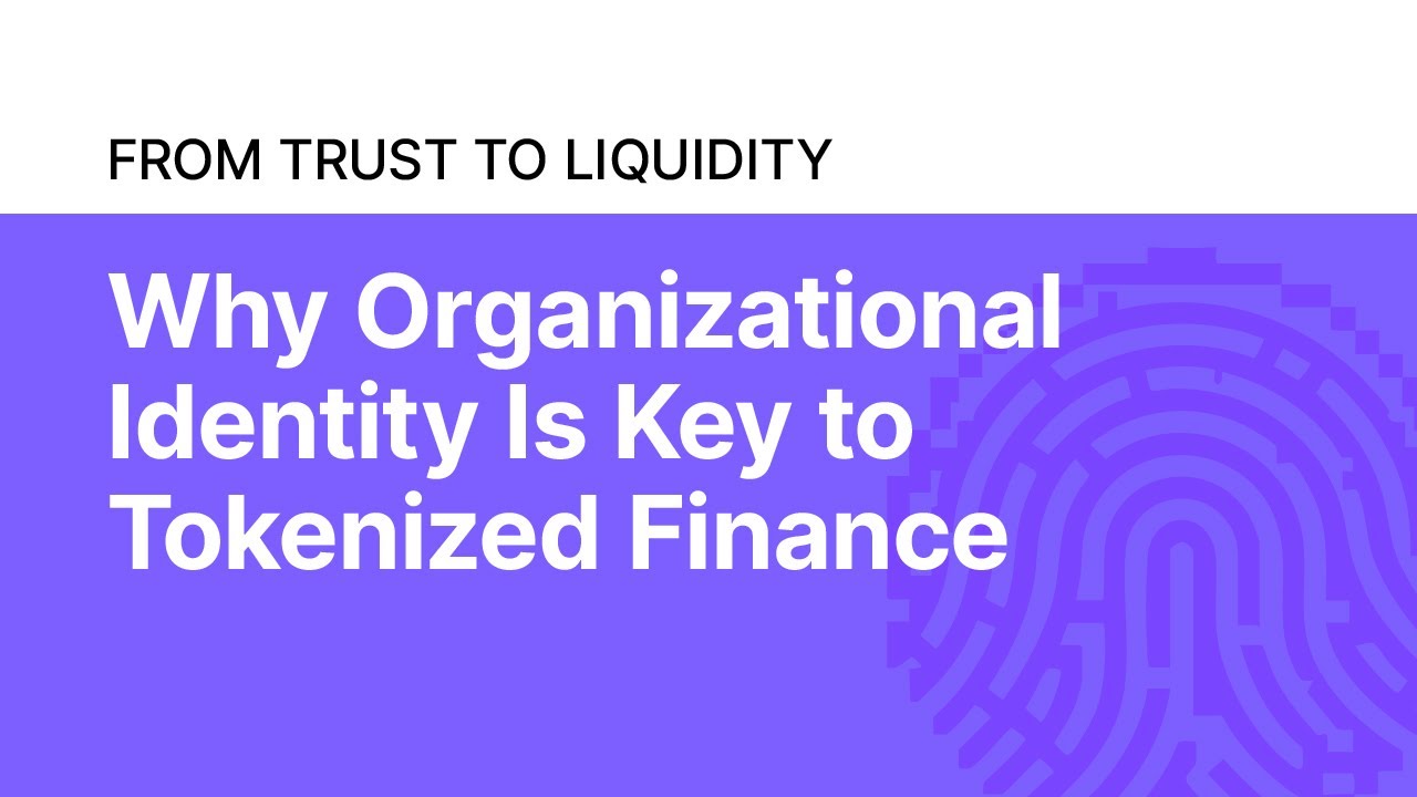 GLEIF's tweet card. From Trust to Liquidity: Why Organizational Identity Is Key to...