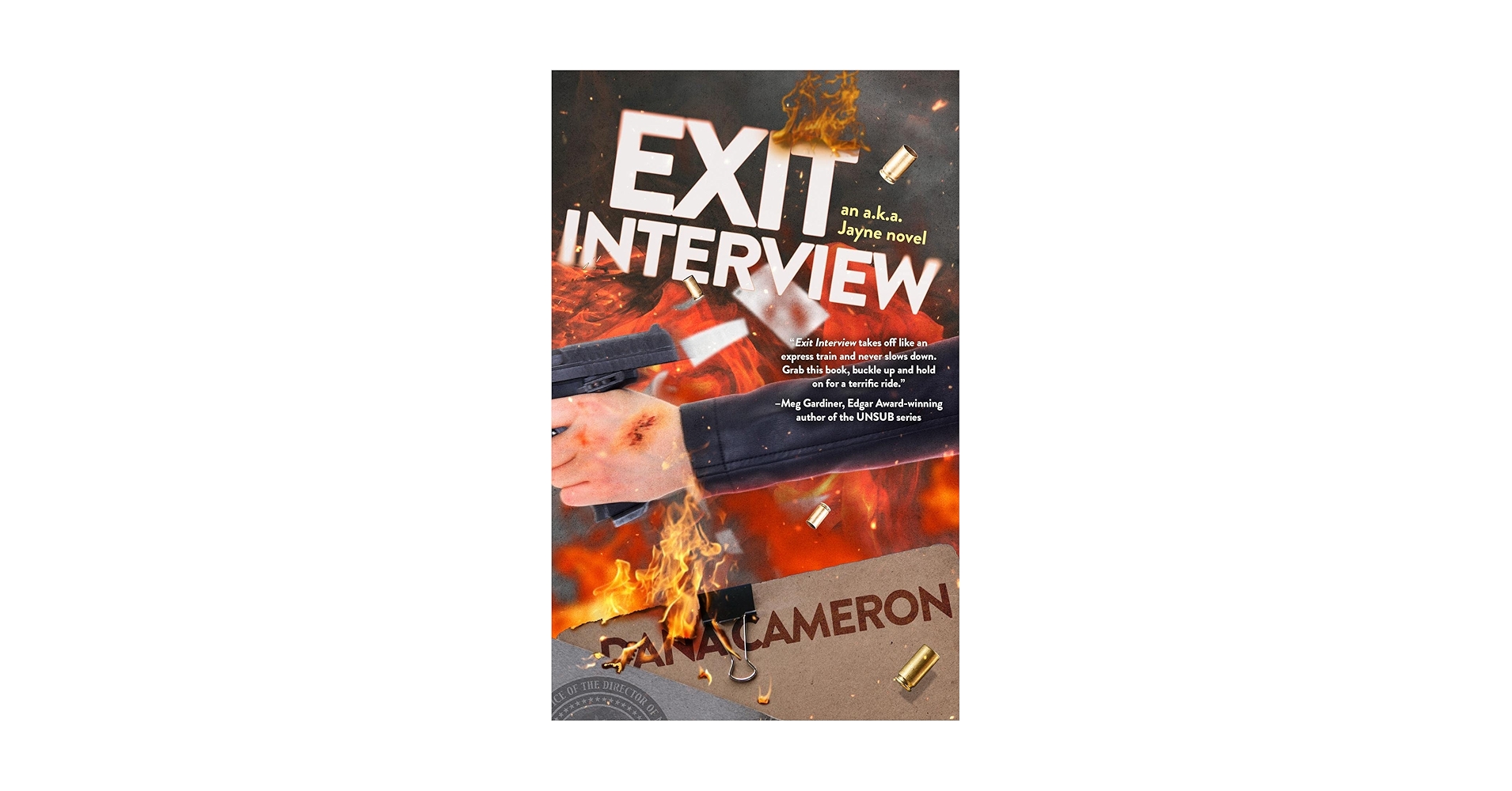 danacmrn's tweet card. Exit Interview: an a.k.a. Jayne novel