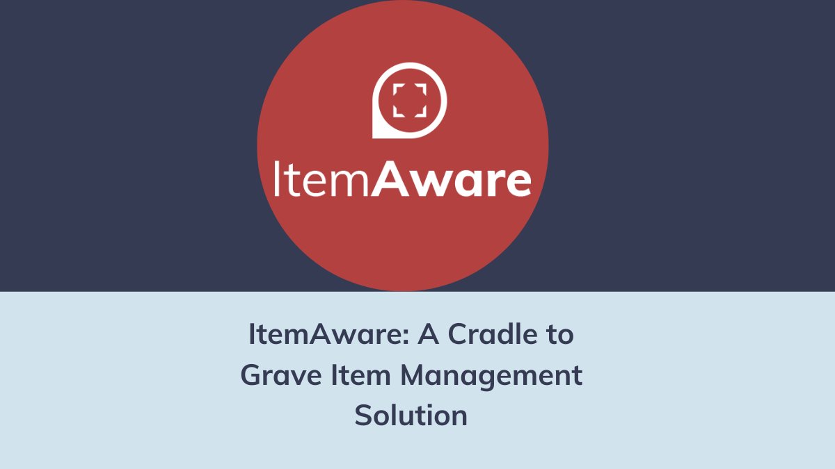 awareapps's tweet card. ItemAware is the item management and asset tracking and solution that will last for the entirety of your assets’ lifecycle. 