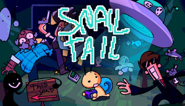 obj_lily's tweet card. SNAIL TAIL is a game where you are a snail and go through a myriad of dumbfounding conundrums in order to be able to play a game you have been hyping up for a while.