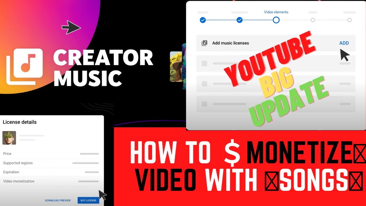 TechyNaseeb's tweet card. Youtube Big Update Creator Music| Monetize Youtube Video with Song...