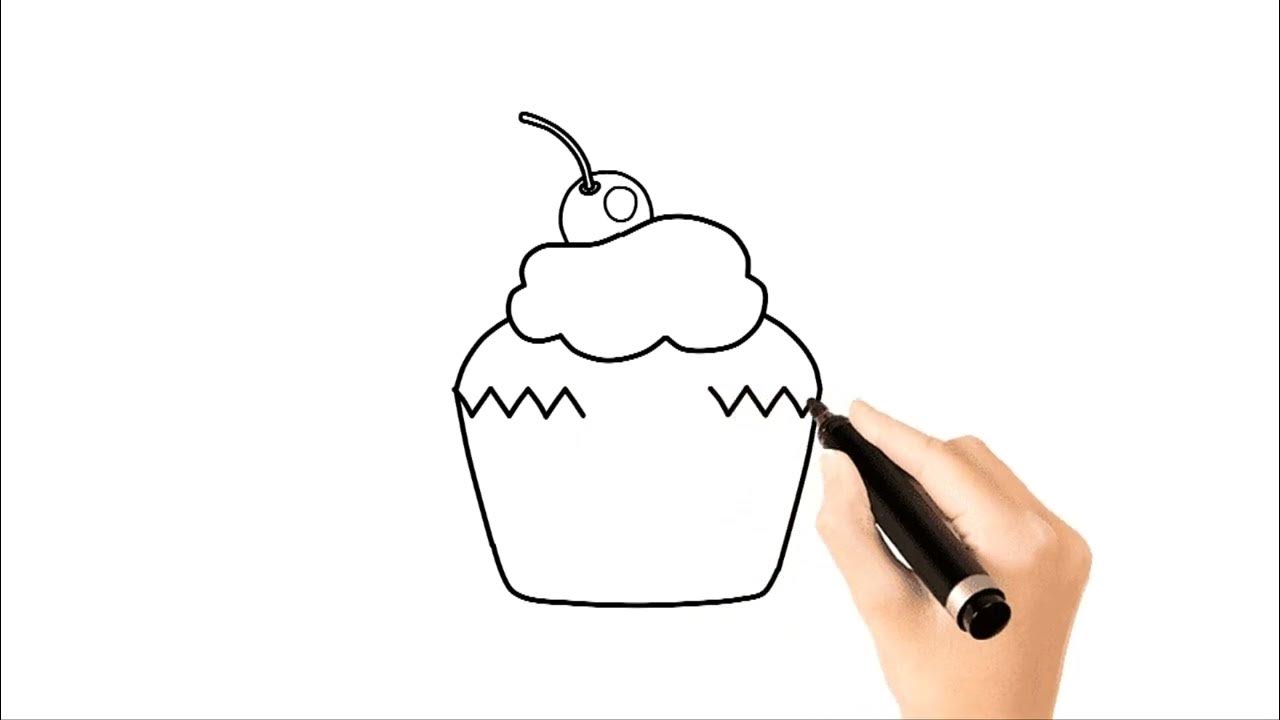 DebuterUnBlog's tweet card. Comment dessiner et colorier un cupcake facilement