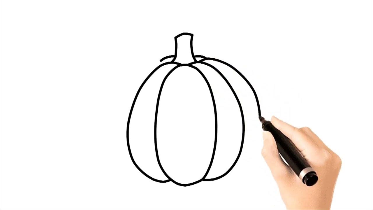 DebuterUnBlog's tweet card. Comment dessiner et colorier une citrouille facilement