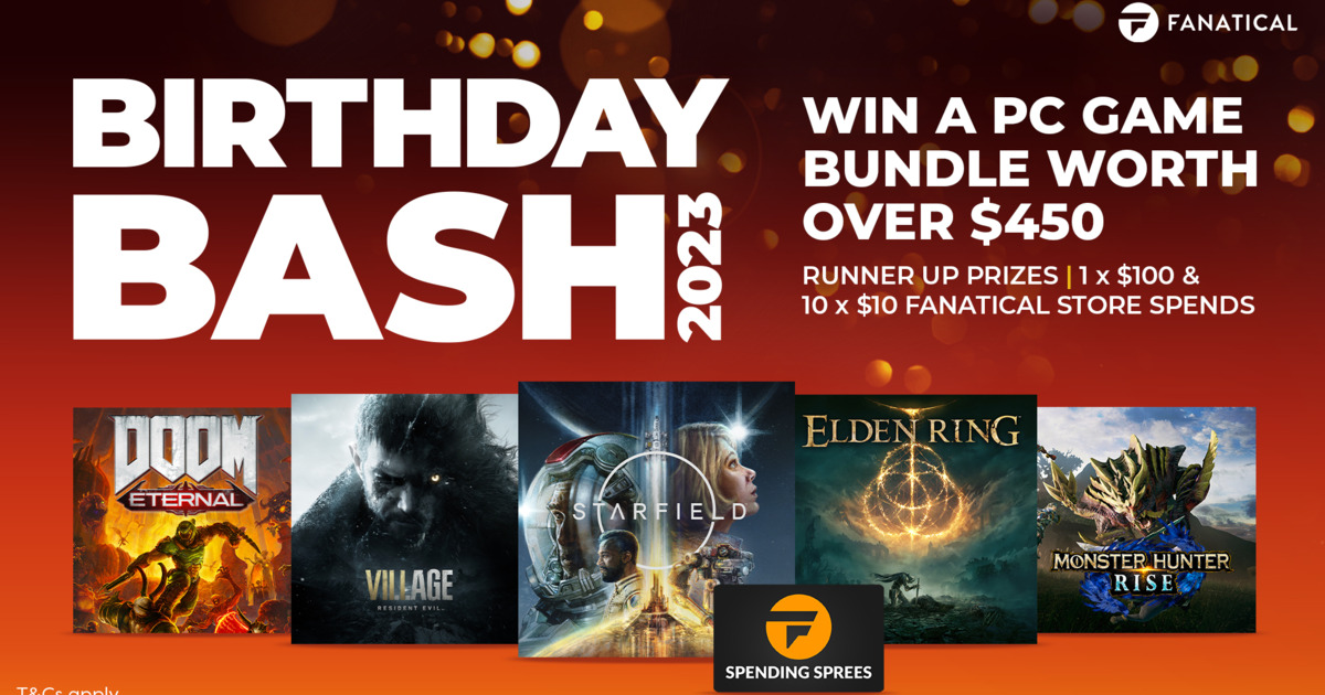 GGdeals's tweet card. The main prize is a pack of 7 PC titles, including Elden Ring & Starfield!