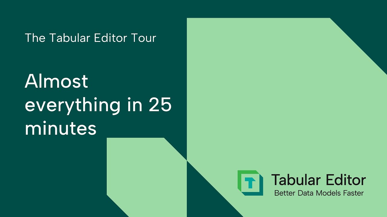 TabularEditor3's tweet card. The Tabular Editor Tour - Almost everything in 25 minutes