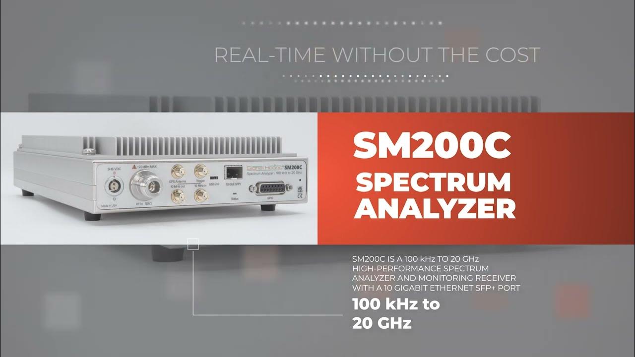 SignalHound's tweet card. SM200C Features & Specifications