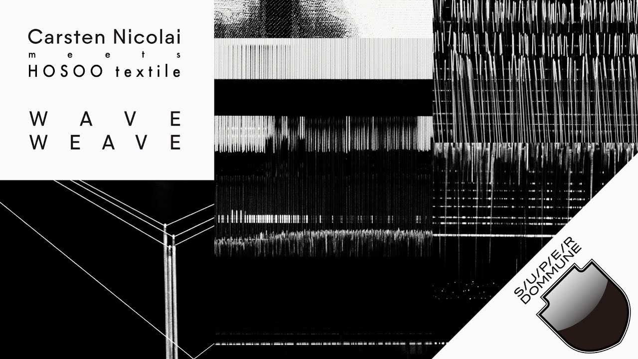 no_makkun's tweet card. SUPER DOMMUNE 2025/11/20 Carsten Nicolai meets HOSOO textile “WAVE...