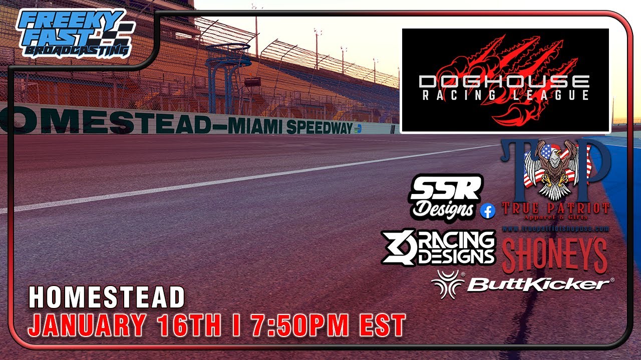 FreekyFast's tweet card. Doghouse Racing League S2 - R14 - Homestead-Miami Speedway Presented...