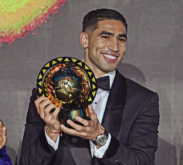 THEUSANEWTIMES's tweet card. On Wednesday, November 19, 2025, the city of Rabat, Morocco, played host to a historic night in African football as Achraf Hakimi was officially named the 2025 CAF Men’s Player of the Year. T…
