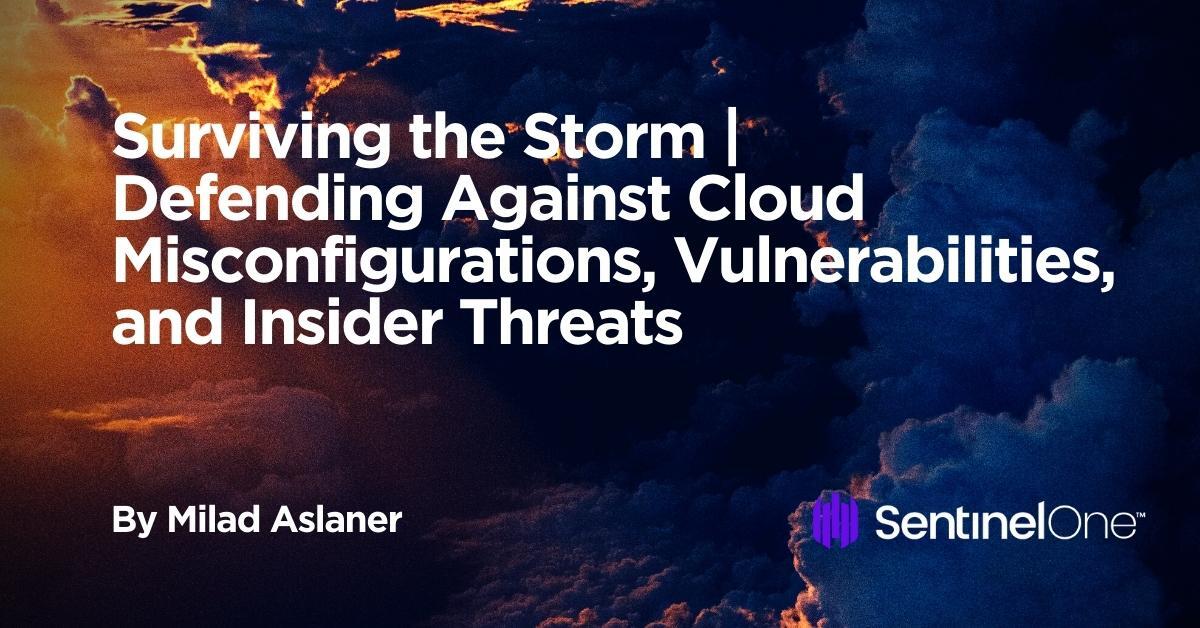 SentinelOne's tweet card. Cloud services bring great benefits but also big risks. Learn about cloud threat models, and how to manage risk and keep your assets secure.