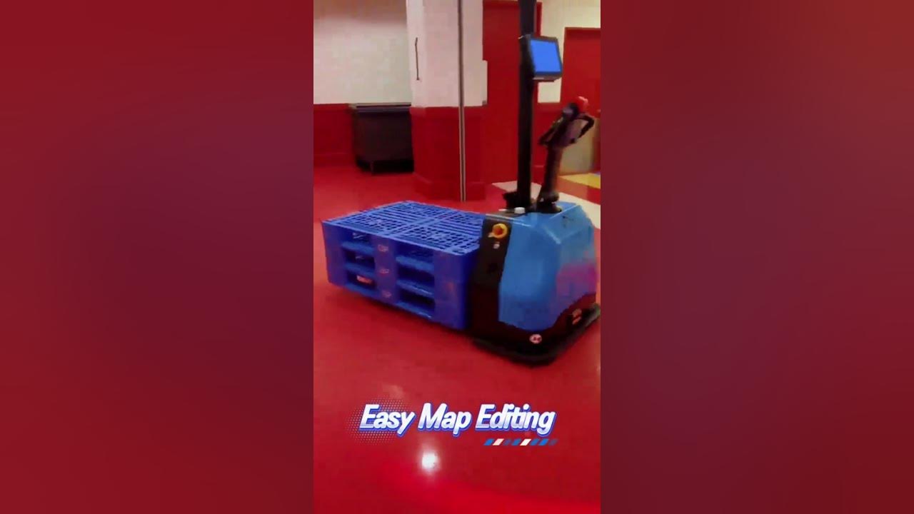 RobotBank7's tweet card. 自動化・無人化 自動フォークリフトAGF 省人化、迅速かつ効率的なROI、工場倉庫の安全を保証する。人手不足解消。