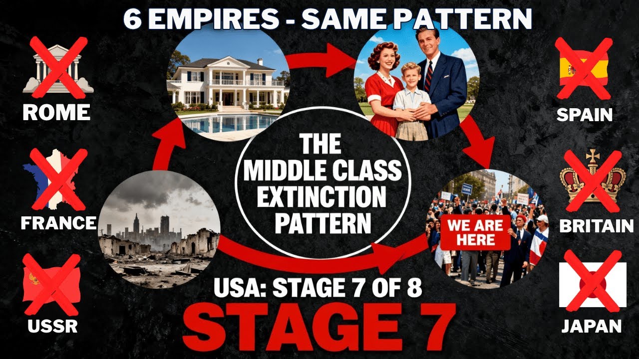 10_X_eng's tweet card. 6 Empires Lost Their Middle Class Following 8 Stages. USA At Stage 7.