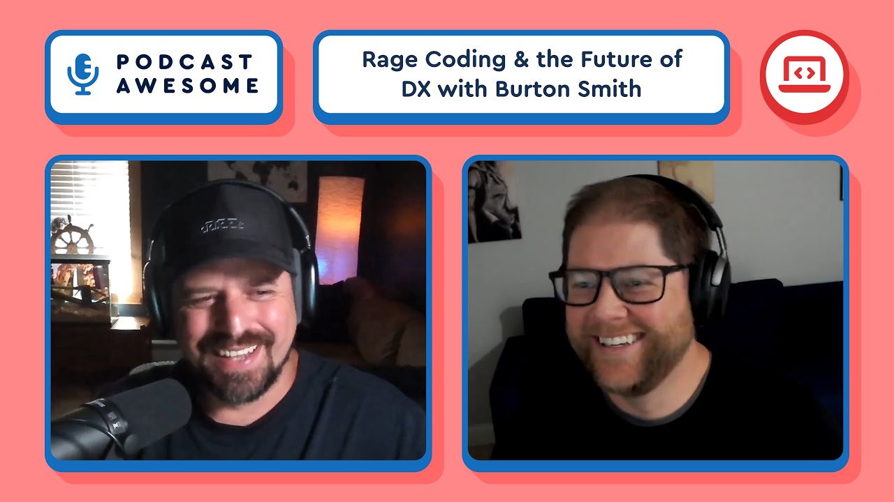 fontawesome's tweet card. Rage Coding, Headless Web Components, and the Future of DX with...