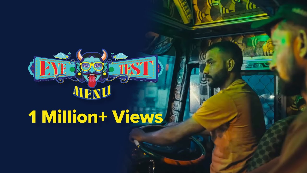 insanetweets9's tweet card. This World Sight Day, we present to you 'The Eye Test Menu'