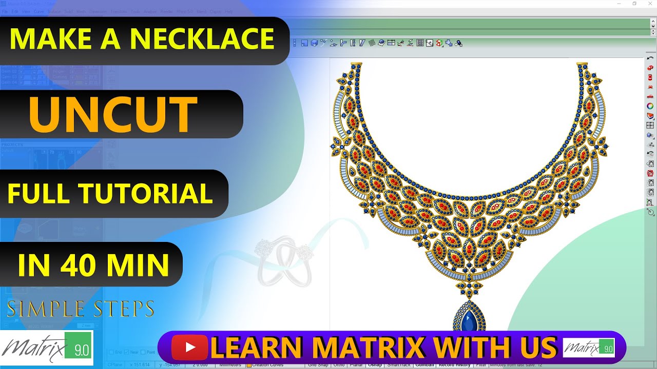 skadil_in's tweet card. How To Make A Necklace | Uncut NECKLACE Tutorial in Gemvision Matrix...