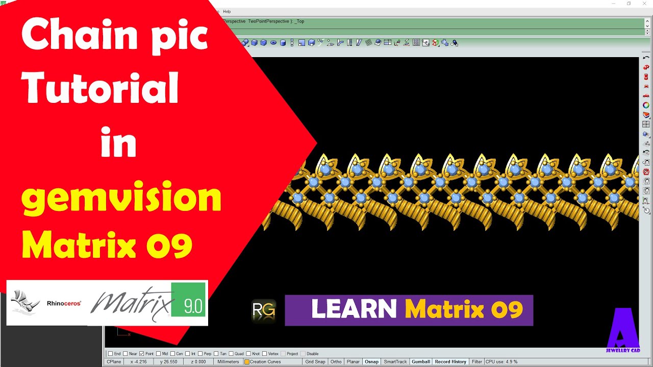 skadil_in's tweet card. Chain Pic Jewelry cad design tutorial | Nacklesh Pic tutorial | 3D...