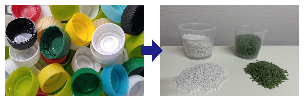 askacompany_pmd's tweet card. 2ピースキャップの環境樹脂活用方法 弊社開発中であるAS5オーバルキャップでリサイクルポリエチレンを使用して試作を行いましたのでその内容についてご紹介します。 AS5オーバルキャップはキャップが2パー