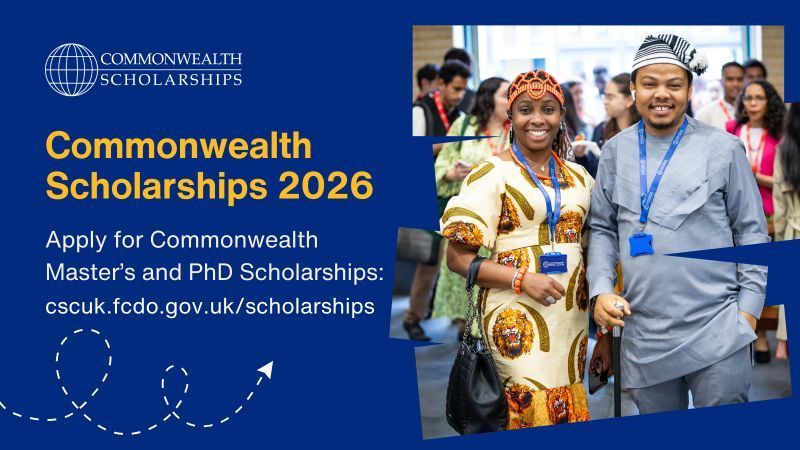 LindahMbaisi's tweet card. Updated deadline 📆 : Due to the volume of applications, the Commonwealth Scholarship Commission in the UK is extending the opening of the Master's and PhD programme applications to 16:00 BST on...
