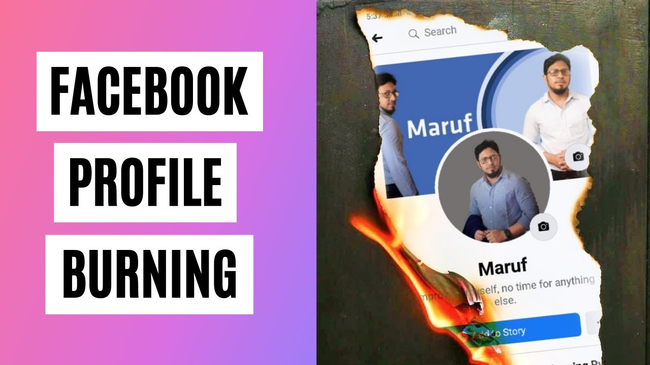 TheTutorialLab's tweet card. Facebook Profile BURNING EFFECT by Snapseed